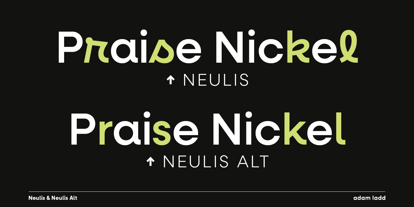 Пример шрифта Neulis Black